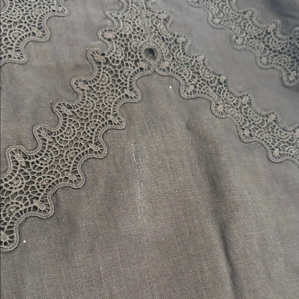 J. Crew Lace-trim slip dress in linen Size 4 - Picture 4 of 11